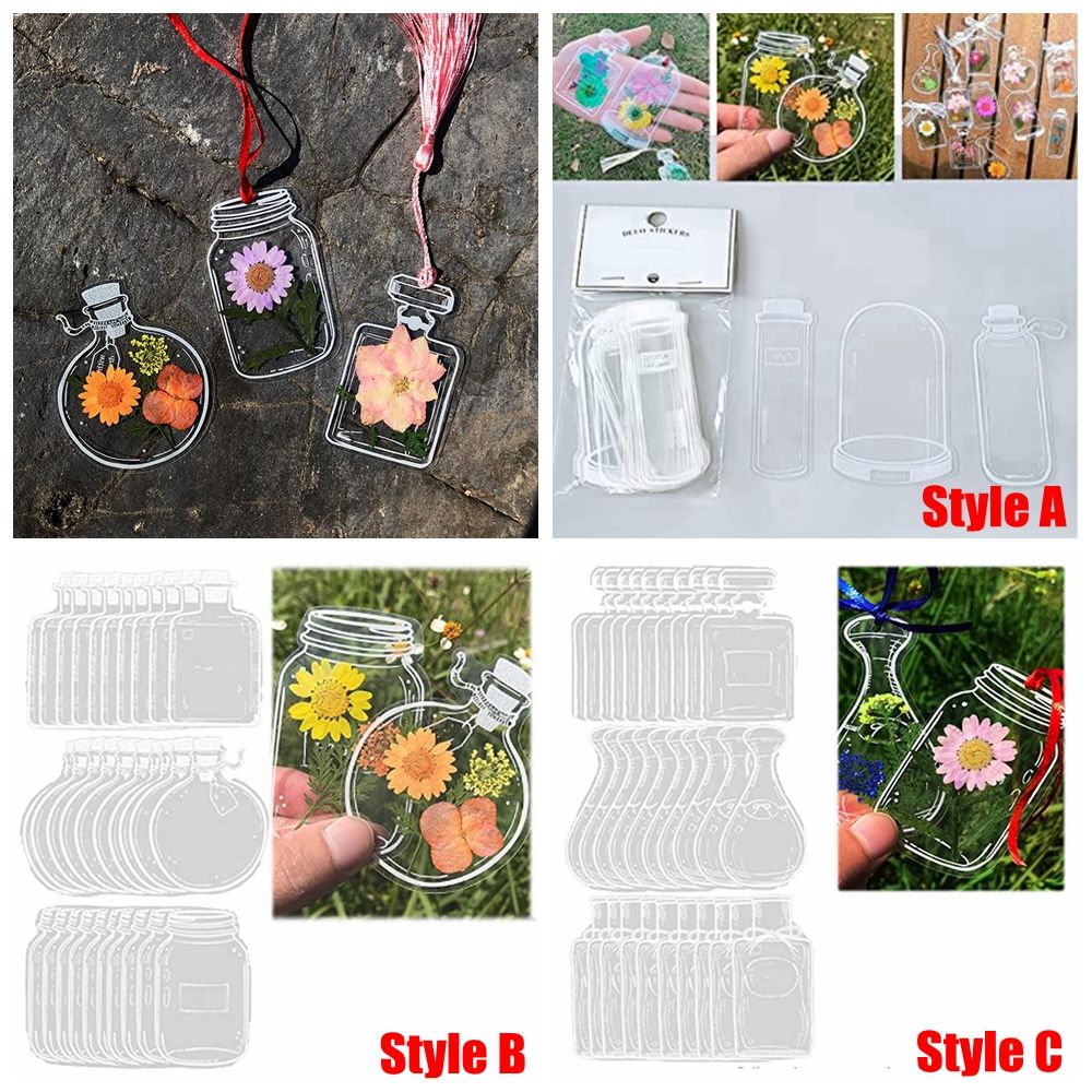 DIY 투명 말린 꽃 책갈피, 식물 표본 책갈피 꽃 페 - Dried Flower Bookmark 리뷰 및 가격