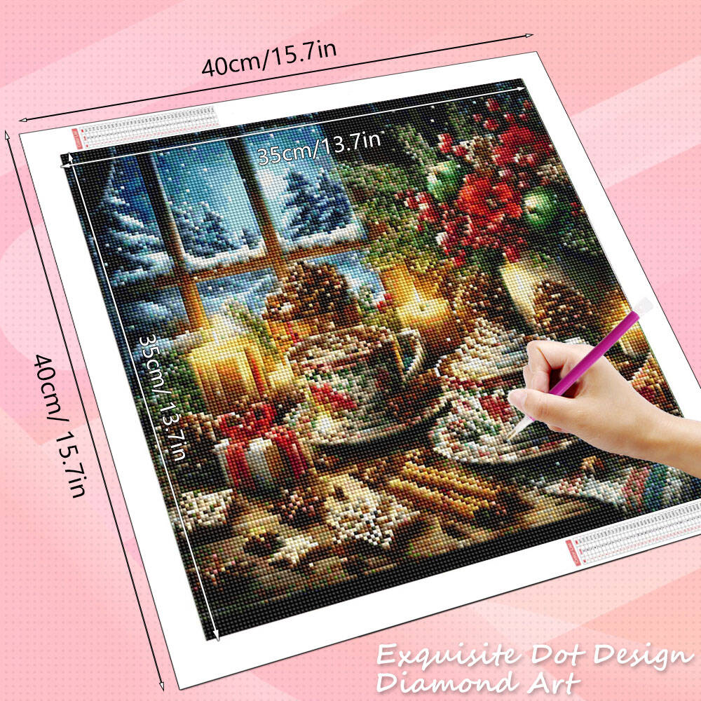 HUACAN 다이아몬드 페인팅 커피 컵 크리스마스 풀  - Photo Mosaic Print 리뷰 및 가격